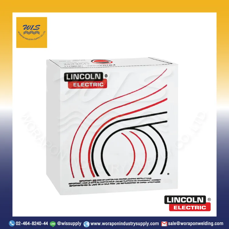 ลวดเชื่อมสแตนเลสฟลักซ์คอร์ไวร์ (MIG) LINCOLN TW308LT1-1 ขนาด 1.2 มม. ม้วนละ 12.5 กก.