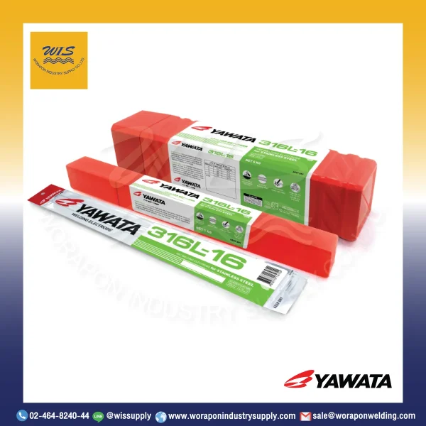 ลวดเชื่อมสแตนเลสไฟฟ้า YAWATA 316L-16 2.6 มม. ห่อละ 1 Kg.