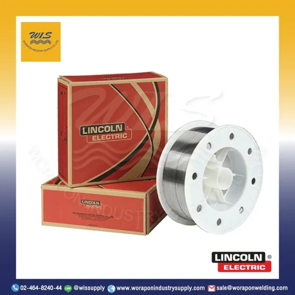 ลวดเชื่อมเหล็กเหนียวฟลักซ์คอร์ไวร์ CO2 (MIG) LINCOLN LW-71 (E71T-1C) ขนาด 1.2 มม ม้วนละ 15 กก.