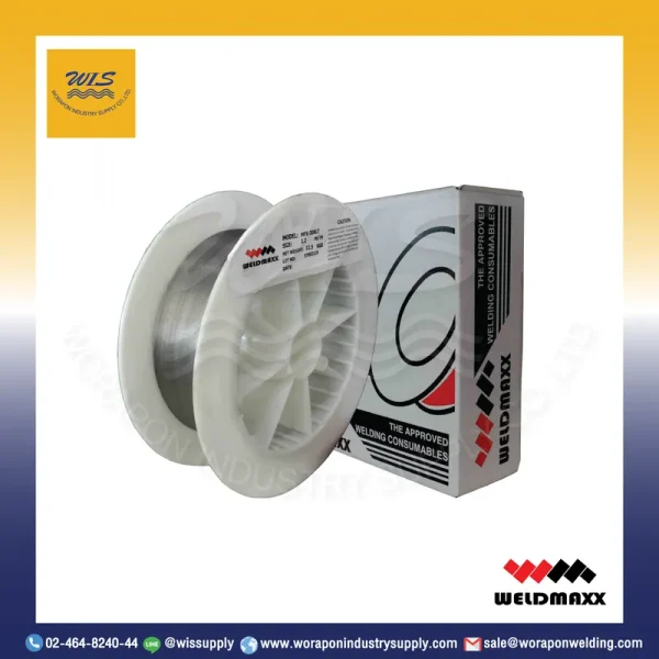 ลวดเชื่อมสแตนเลสฟลักซ์คอร์ไวร์ (MIG) WELD MAXX MFX-308L ขนาด 1.2 มม. ม้วนละ 15 กก.