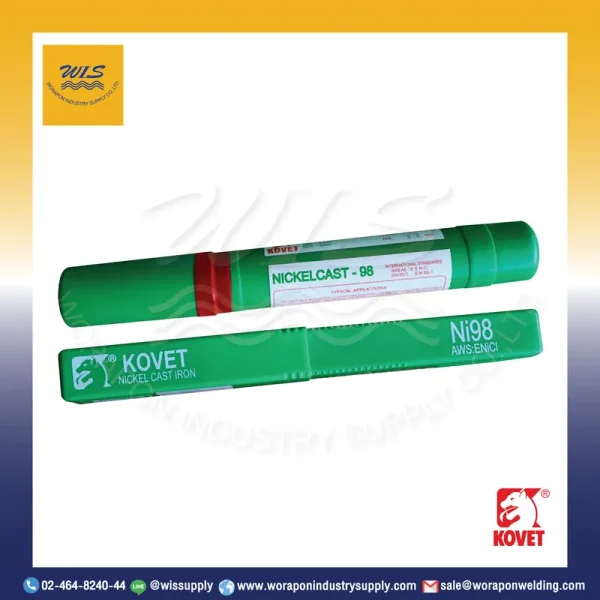 ลวดเชื่อมเหล็กหล่อไฟฟ้า KOVET-98 4.0 มม. หลอดละ 1 กก.