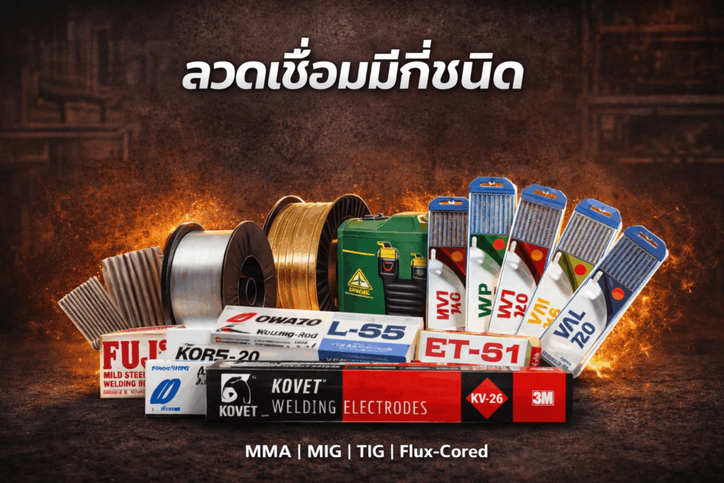 ลวดเชื่อมมีกี่ชนิด