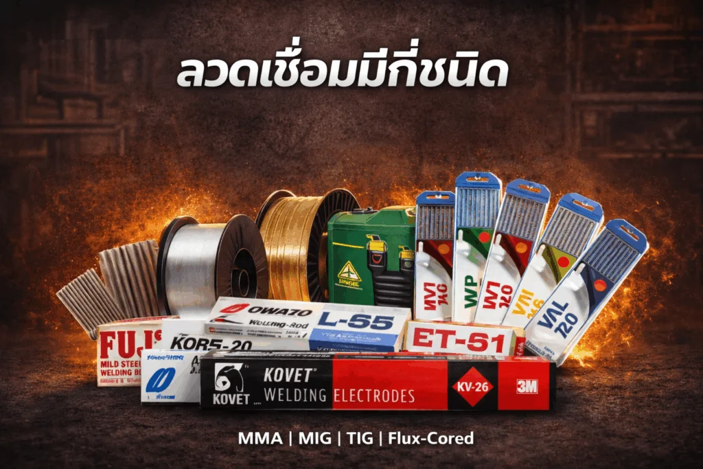 ลวดเชื่อมมีกี่ชนิด
