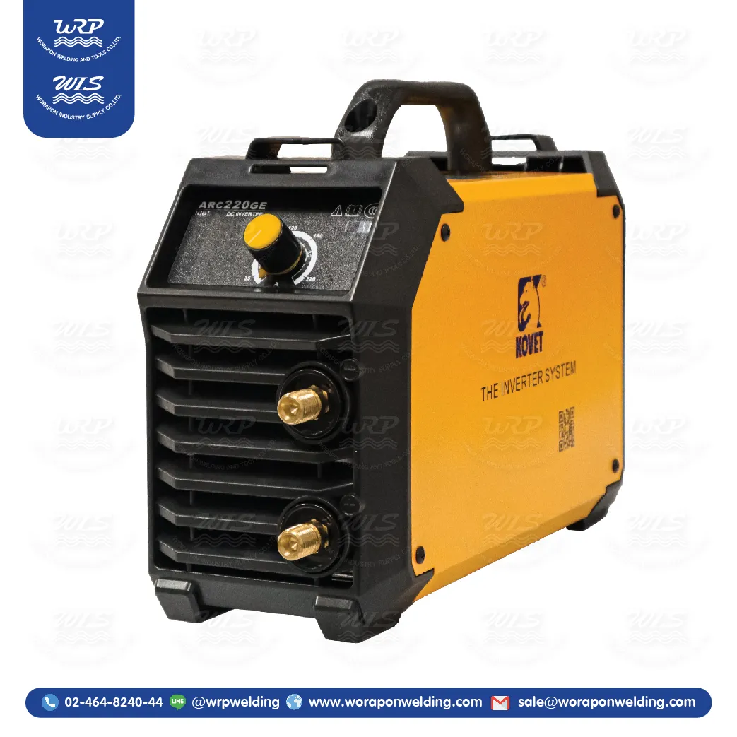 เครื่องเชื่อมไฟฟ้า KOVET ARC220GE DC STICK (MMA) 160A.