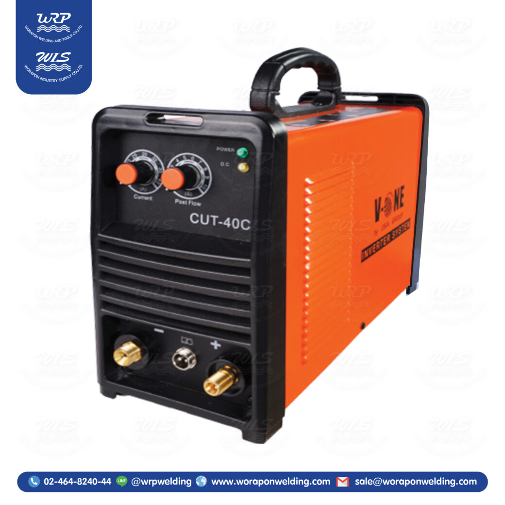 เครื่องตัดพลาสม่า AIR PLASMA V-ONE รุ่น CUT-40C 220V อุปกรณ์ครบชุด