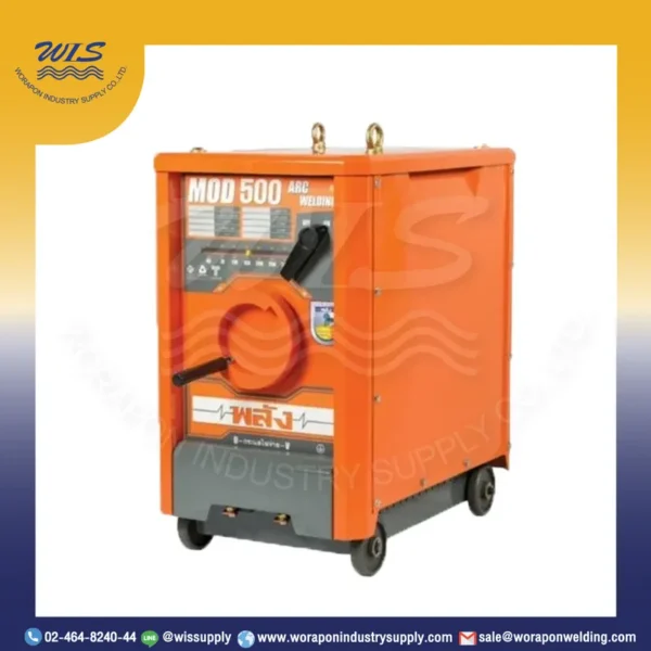 เครื่องเชื่อมไฟฟ้า พลัง MOD-500T (220/380V.) เชื่อมงานหนัก (เฉพาะเครื่องไม่มีสายเชื่อม)