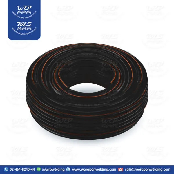 สายลมเดี่ยวยาง Alibaba (ดำ-คาดส้ม)