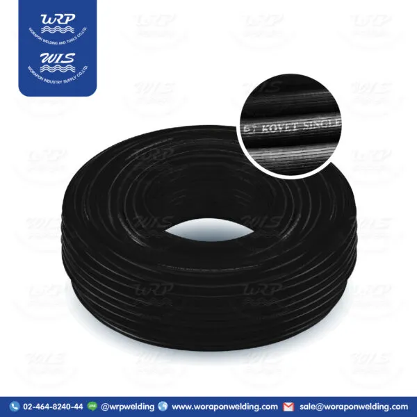 สายลมเดี่ยวยาง KOVET (ดำ-ลายริ้ว)