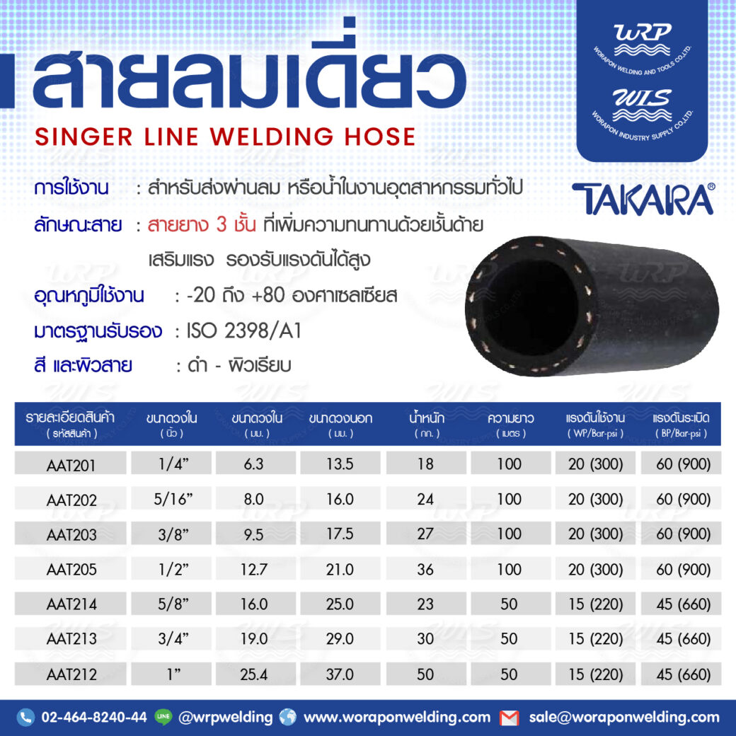 สายลมยาง 3 ชั้น TAKARA - Image 2