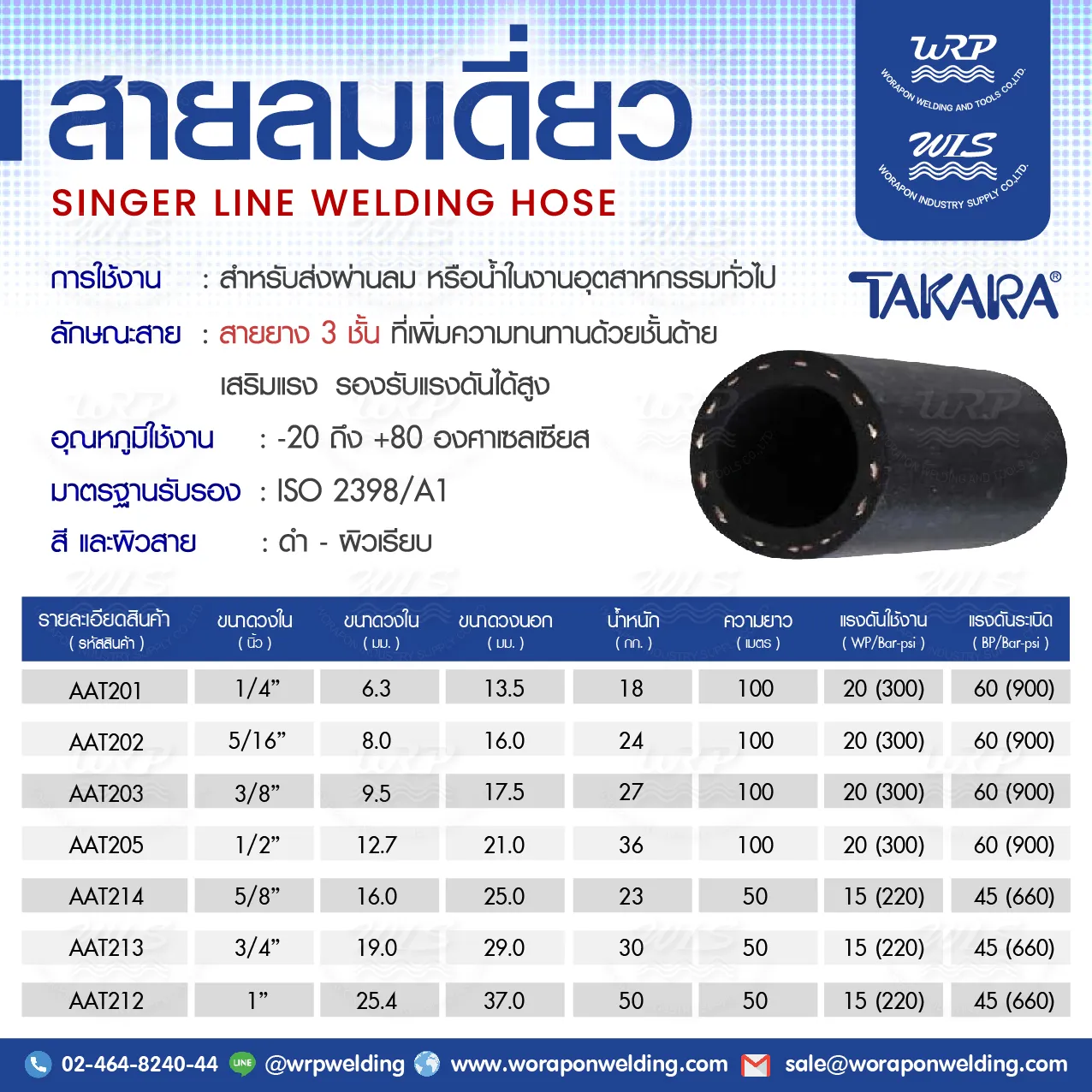 สายลมยาง 3 ชั้น TAKARA - Image 2