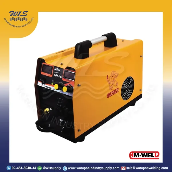AM-WELD MIG-165FC-IGBT เครื่องเชื่อมไฟฟ้า MIG อินเวอร์เตอร์ 160A/220V