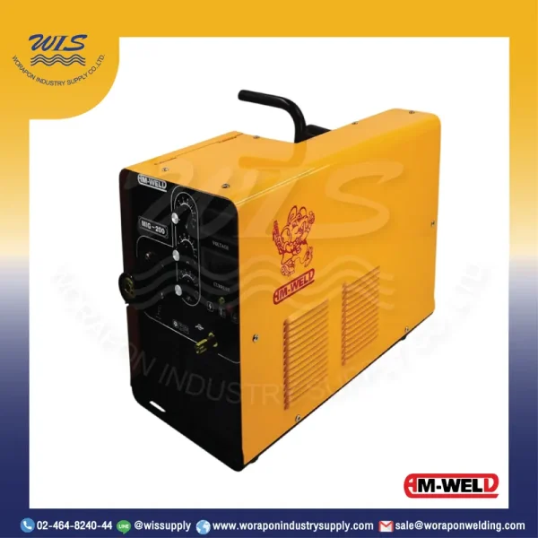 AM-WELD MIG-200-IGBT เครื่องเชื่อมไฟฟ้า MIG อินเวอร์เตอร์ 200A/220V