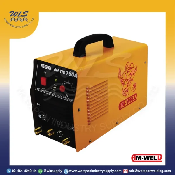 AM-WELD TIG160A เครื่องเชื่อมไฟฟ้า TIG-MMA อินเวอร์เตอร์ 160A/220V