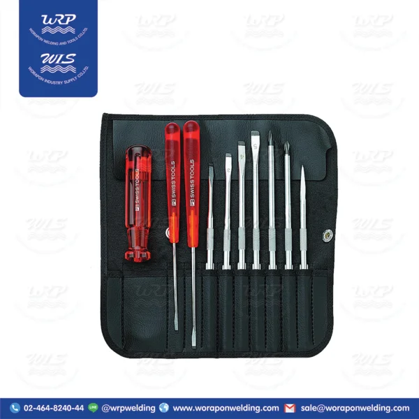 PB Swiss Tools ชุดไขควง พร้อมซองหนังอย่างดี 10 ตัวชุด รุ่น 215L