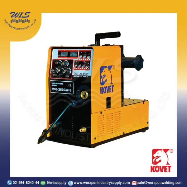 KOVET MIG 250GW-S เครื่องเชื่อม CO2 MIG/MAG DC 2 ระบบ
