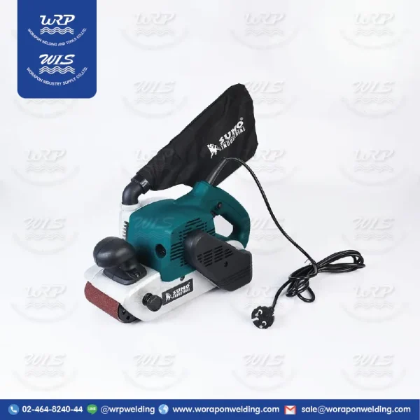 เครื่องขัดกระดาษทราย SUMO รุ่น 7094 กำลังไฟฟ้า 1200W ความเร็วสายพาน 500m/min ขนาดกระดาษทราย 100x610mm
