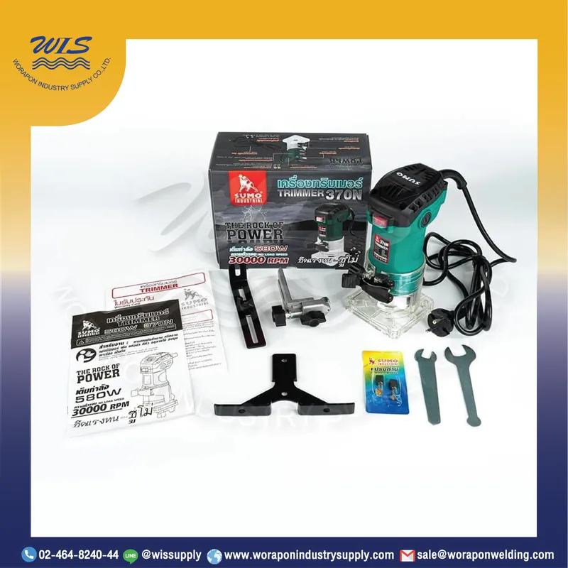 เครื่องทริมเมอร์ 6 มม. รุ่น 370N SUMO กำลังไฟฟ้าเต็ม 580W - Image 3