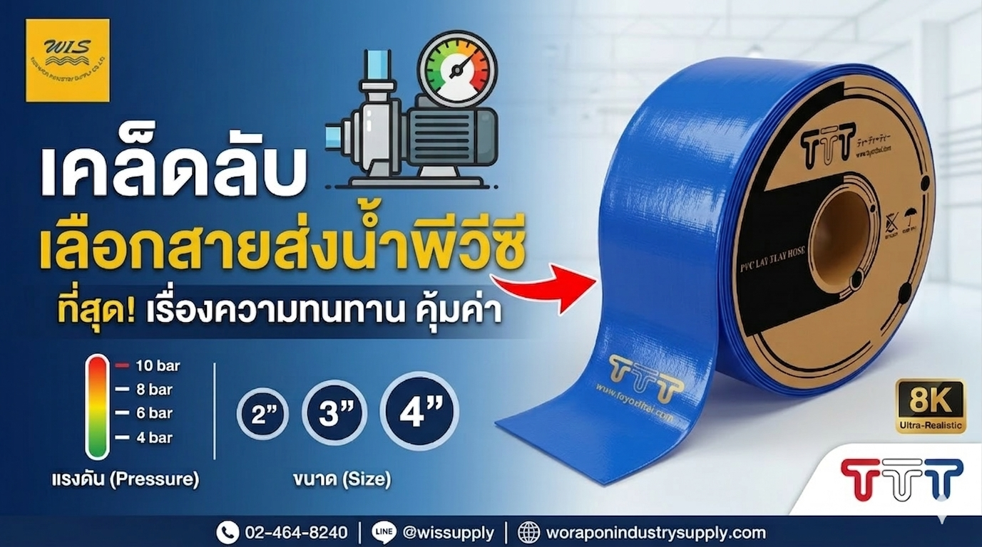 คู่มือเลือกสายส่งน้ำ PVC ให้เหมาะกับปั๊มน้ำ ขนาดไหน