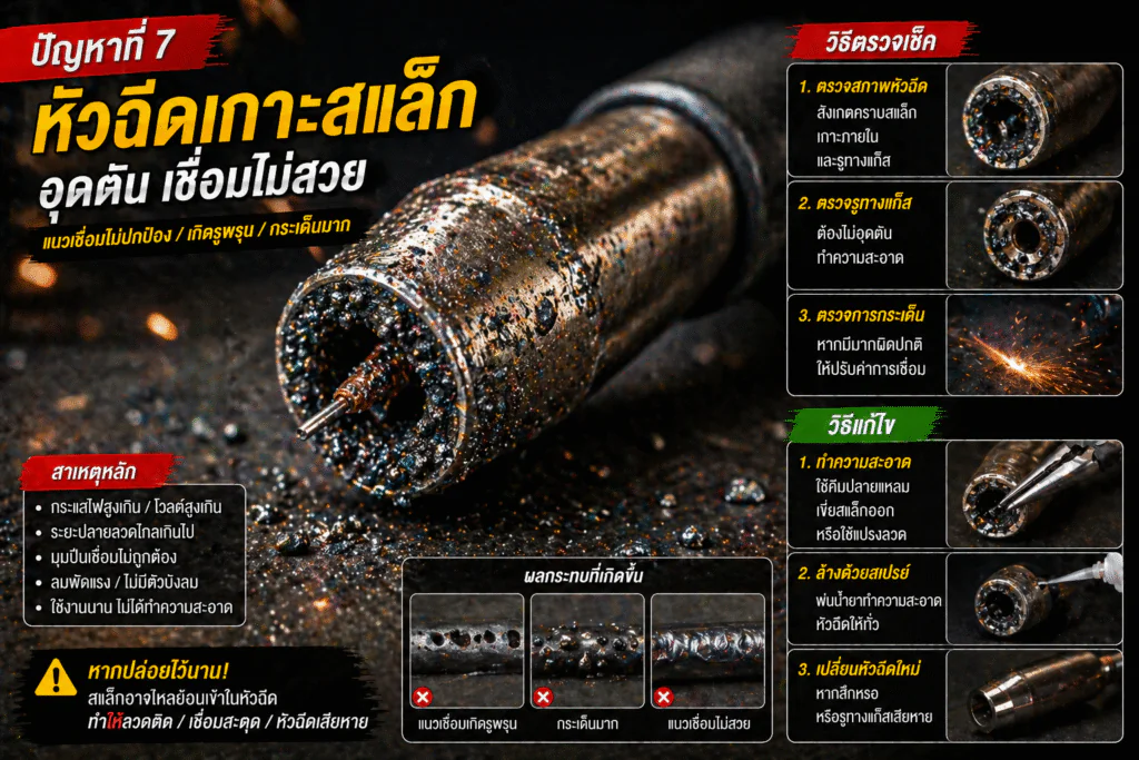 ปัญหาหัวฉีดอุดตัน ปัญหาหัวฉีดอุดตัน